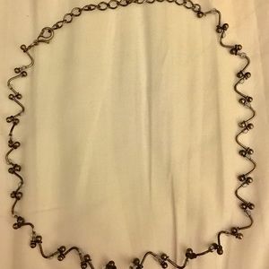 Metal beaded choker